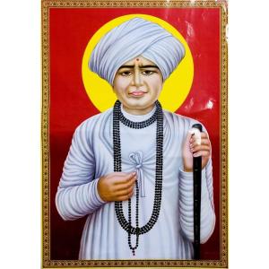 神様 クリシュナ ラーダ インド 〔約64cm×約45.5cm〕インドの