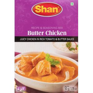Shan パキスタン料理 カレー バターチキン スパイス ミックス Butter Chicken PECIPE & SEASOING MIX 50g｜tirakita-shop