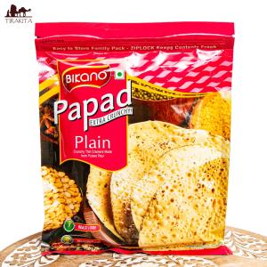 パパド Papad インドせんべい おつまみ プレーン インド料理定番の豆せんべい papad plain Extra｜tirakita-shop