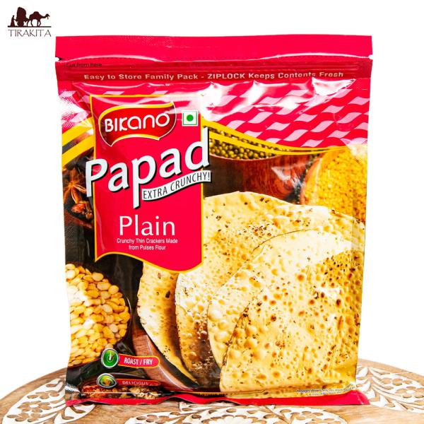 パパド Papad インドせんべい おつまみ プレーン インド料理定番の豆せんべい papad pl...