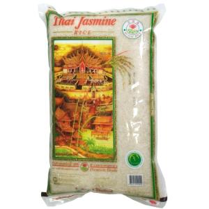 ジャスミンライス 寺院ブランド タイ料理 米 5Kg Jasmin Rice (BUAYAI RICE) 5kg 粉 豆 ライスペーパー｜tirakita-shop