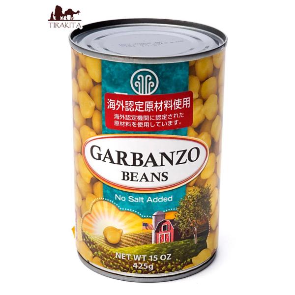ひよこ豆 有機 ALISHAN アメリカ チャナ 缶詰 Garbanzo Beans (425g) ...