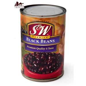 ブラックビーンズ S&W アメリカ 黒いんげん豆 缶詰 Black Beans (425g) 豆加工品 キャッサバ アジアン食品｜tirakita-shop