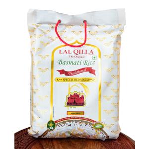 バスマティライス LAL QILLA インド料理 高級品 5kg − Basmati Rice (LAL QILLA) パキスタン 米 粉 豆｜tirakita-shop