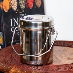 ビリカン ビリーカン ビリーポット 焚火缶 〔1.1L〕インドのステンレスミルクポット ビリー缶｜tirakita-shop