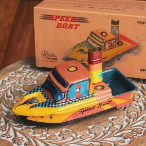 ぽんぽん船 熱機関 ブリキ ブリキ玩具 昔なつかしの大型ポンポン蒸気船