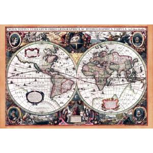 地図 アンティーク地図 古地図 世界地図 (17世紀)アンティーク地図
