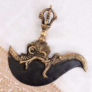 宗教用品 チベット 仏教 ネパール マハーカーラ（大黒天）の壁掛け守り