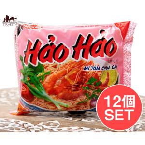 セット ベトナム料理 レトルト インスタント麺 (12個セット)さわやかな酸味の旨辛えびだし味 Hao Tom Chua Cay｜tirakita-shop