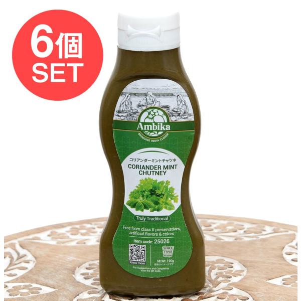 セット チャツネ コリアンダー さっぱり (6個セット)コリアンダー ミント CORIANDER M...