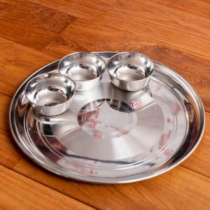 セット カレー 皿 カレー皿セット カレー大皿 No.12 （約28cm）と重なるサブジカトリ3枚のセット 小皿｜tirakita-shop