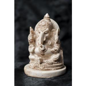 置物 ガネーシャ 神様 神様像 レジン インド 丸台座ガネーシャ