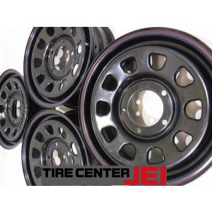 16インチ デイトナ 5.5J+22 139.7 ジムニー JB64 JB23 中古ホイール【4本セ...
