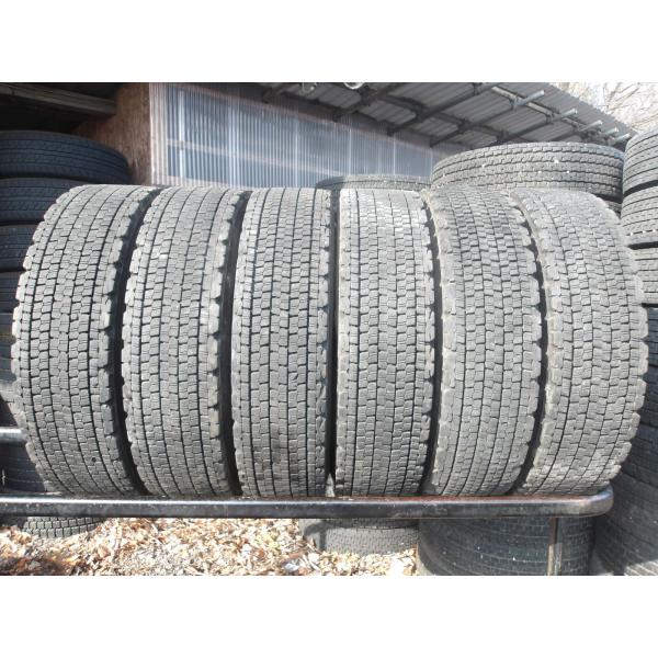 Q661-5 中古タイヤ 送料無料 225/80R17.5 冬6本セット スタッドレス LT 123...