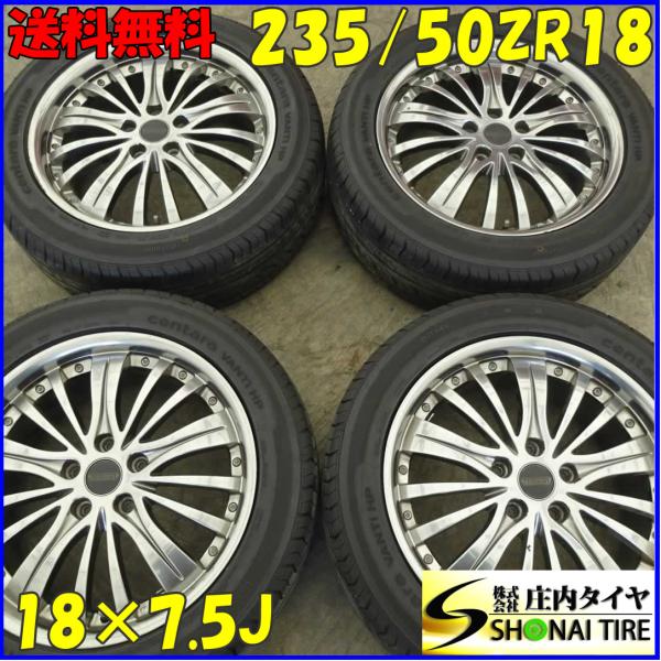 夏4本 会社宛 送料無料 235/50R18×7.5J 101W centara VANTI HP ...