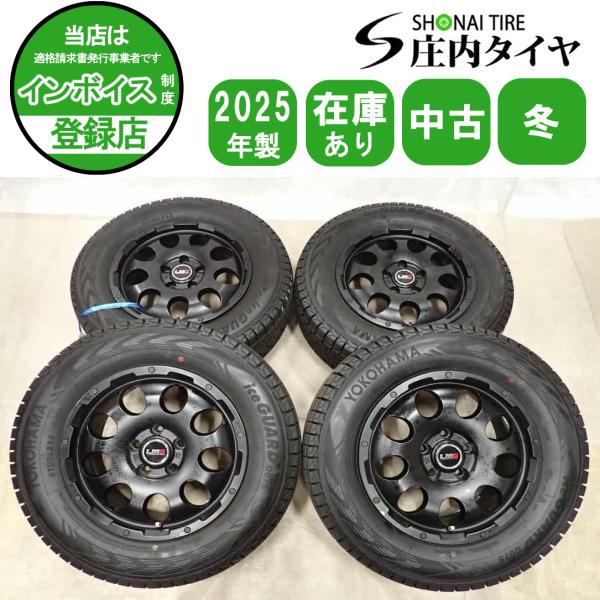 冬4本SET 会社宛 送料無料 215/70R16×6.5J 100Q ヨコハマ アイスガード G0...