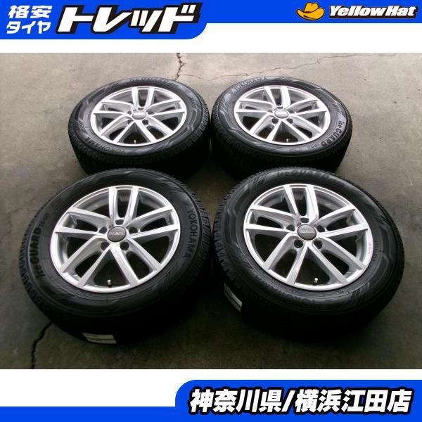 ◆2022年製国産中古スタッドレス付◆MAK + ヨコハマアイスガードiG60 215/60R16イ...