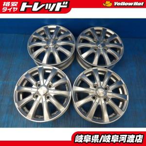 軽自動車 ミラ ライフ ekワゴン 送料無料 4本セット 中古 Weds JOKER 