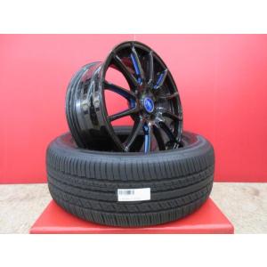 LYZER KOTO type1 18x7J+48 5H-114.3＆FALKEN ZIEX ZE001 A/S 225/55R18 23年製造 中古4本セット SK型 フォレスター 等に 鴻巣｜tire-shop-tread