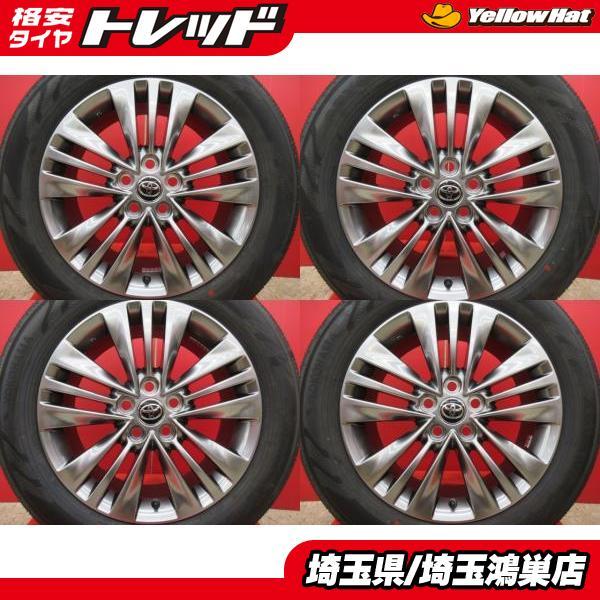 トヨタ 40系 アルファード Zグレード純正 18x7.5J+40 5H-120＆YH ADVAN ...