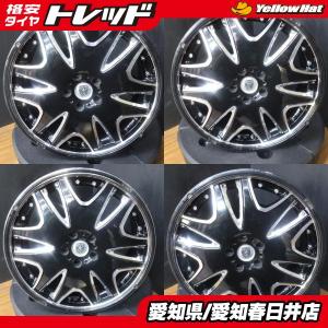 送料無料 中古 CRIMSON クラブリネア 20インチ 8.5J +35 5H 114.3 4本セット アルファード ヴェルファイア｜tire-shop-tread