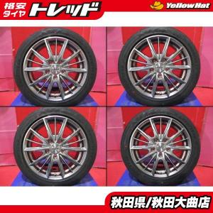 限定1台 スイフト 中古ホイール未使用タイヤ４本セット D.O.S 16 6.5 +53 5H114.3 GY F1 SPORT 195/50R16 夏タイヤ 夏