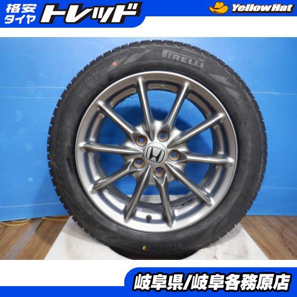 ヴェゼル オデッセイ 中古ホイール+新品スタッドレス4本 ホンダ純正 17x7J+55 5H114....