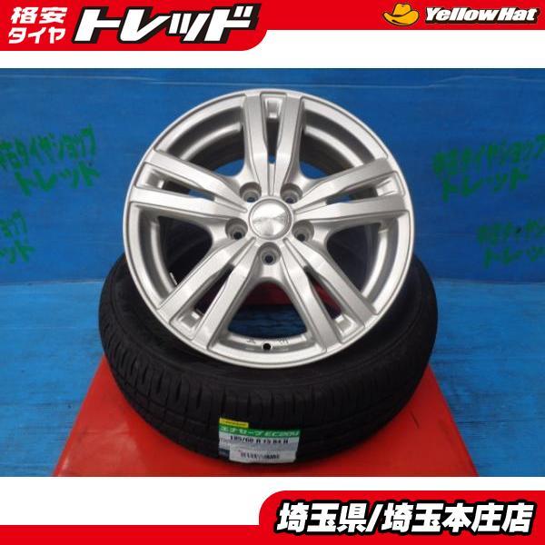 送料無料 4本セット 夏タイヤ ホイールセット ダンロップ エナセーブEC204 185/60R15...