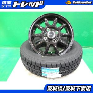 ミライース エブリイワゴン 新品スタッドレス ホイールSET 2023年製 国産 グッドイヤー NAVI7 155/70R13 RC10 4.0J +45 4H100 BK 4本｜tire-shop-tread