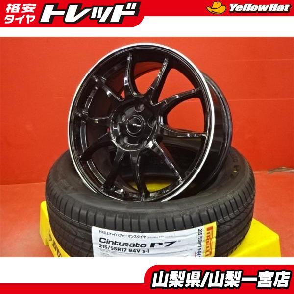 ☆ジューク CX-3★215/55R17 夏タイヤホイールセット【中古】Gスピード 17X7.0+4...