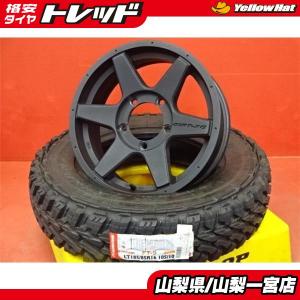 ごっつい値 ジムニー JB64Wなど 185/85R16 夏タイヤ アルミセット 中古 マットBK 16X5.5 +22 5H139.7 未使用 2019年製 ナンカン FT-9 ブラ