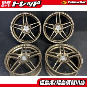 中古軽量  ヨコハマ AVS モデル5 7J-17 +45 100 5H ブロンズ  プリウス CT...