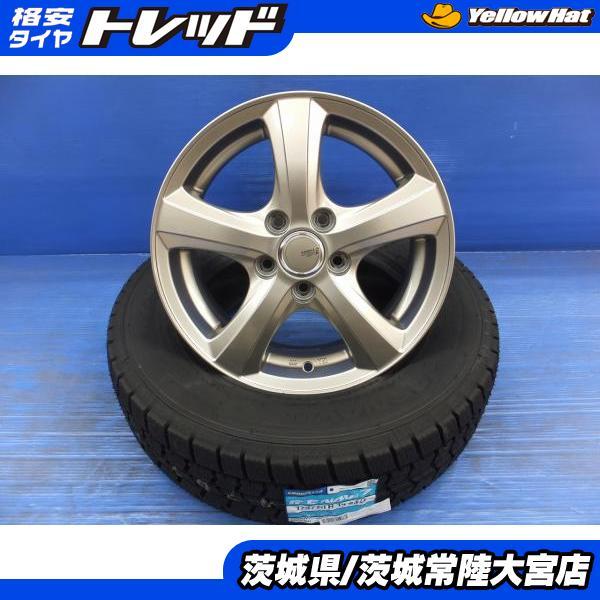 中古ホイール 新品スタッドレス セット 23年製 グッドイヤー アイスナビ7 175/70R14 シ...