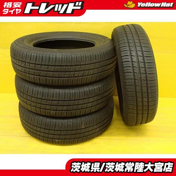 送料無料 中古 夏タイヤ 4本 タイヤのみ グッドイヤー Effieint Grip Eco EG0...