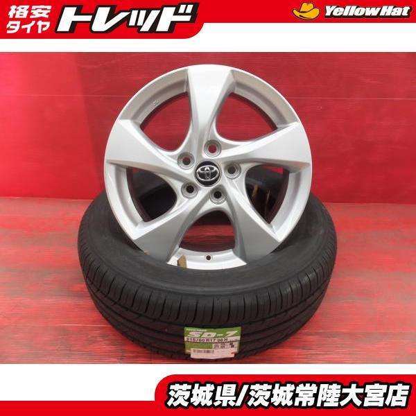 新品夏タイヤ 中古ホイール セット トーヨータイヤ 低燃費タイヤ 22年製 SD-7 215/60R...