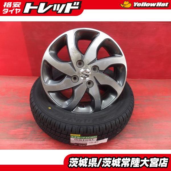 155/65R14 ダンロップ エナセーブ EC204 スズキ パレット 純正 14インチ 新品夏タ...