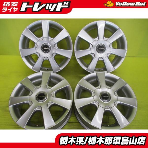 中古アルミホイール 4枚セット 14インチ ZEABEC FS5 5.5J 14 8H/100 11...