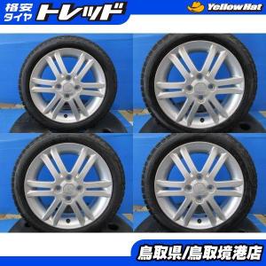 中古 ダイハツ 純正 15*4.5J +45 4H 100 新品 冬 タイヤ ピレリ アシンメトリコ 165/55R15 4本セット タント キャスト ウェイク