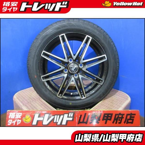 ハスラー キャスト お買い得 サマータイヤセット 中古 BROOK 15インチ 4.5J +43 4...