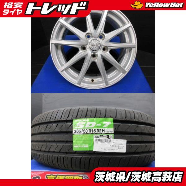 205/60R16 トーヨータイヤ TY SD7 ウェッズ JOKER アルミホイール 6.5J-1...