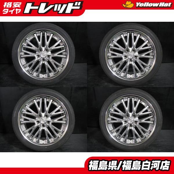 19インチ 中古セット 245/40R19 21年製 ヨコハマ BluEarth ES32 WORK...