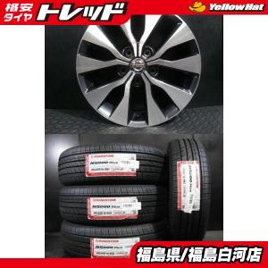 新品 205/65R16 26年製 ロードストーン N5000 Plus 中古ホイール 日産 純正 6J-16 5H114 +45 夏タイヤ4本セット セレナ C28 流用 白河