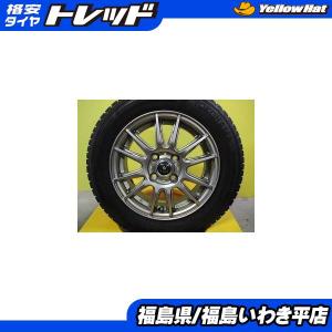 ★いわき★中古冬タイヤホイールセット マーチ K12 インヴェルノ 14インチ 5.5J 50 ヨコ...