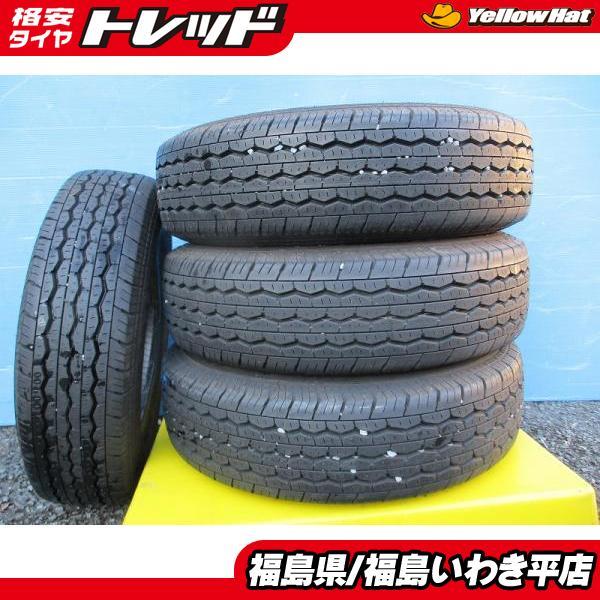 ★いわき★ 165/80R13 6PR ブリヂストン RD-613 STEEL 中古夏タイヤ4本セッ...