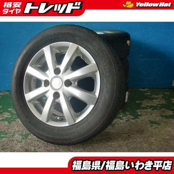 ★福島いわき★ 中古夏タイヤ・ホイールセット ブリヂストン リンツA18 13X4.00B 43 ネ...