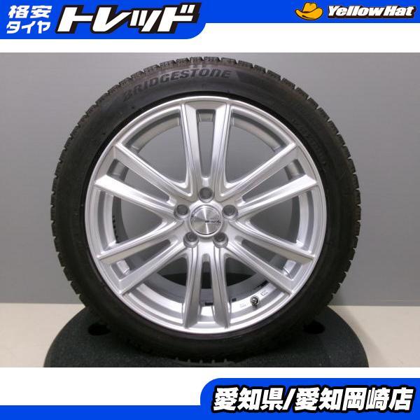 215/45R17 ブリヂストン 冬タイヤ VRX2 中古 スタッドレス 中古 アルミ 17インチ ...