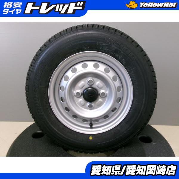 145/80R12 ブリヂストン スタッドレスタイヤ 新品 ハイゼット純正 スチール 12インチ 4...