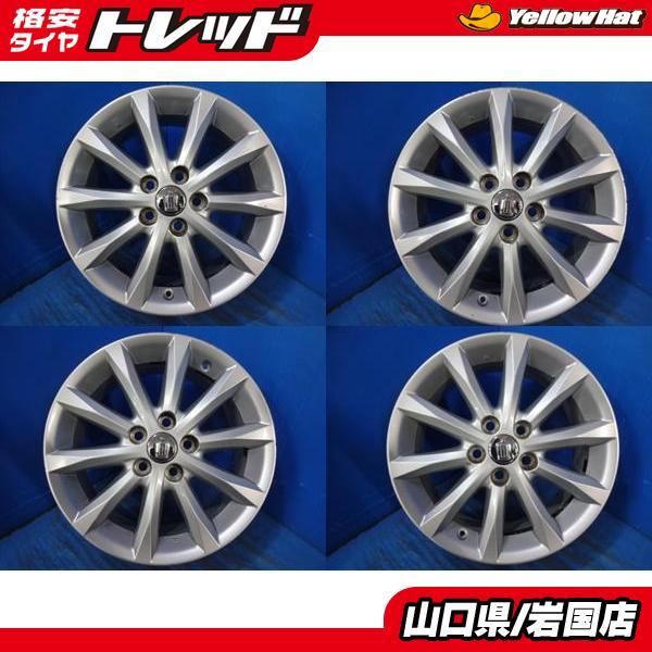 送料無料 中古品 TOYOTA トヨタ 豊田 クラウン 純正アルミホイール 4本セット 17インチ ...