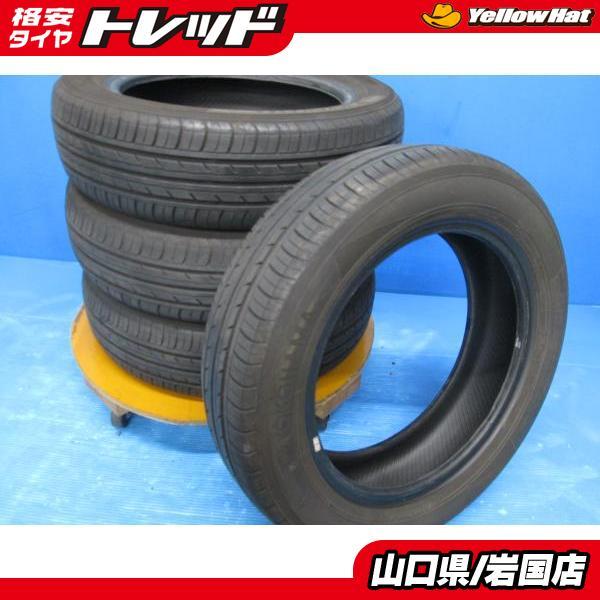 送料無料 中古 ヨコハマ ブルーアース ES32 155/65R14 75S 4本 スペーシア ラパ...