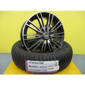 スペイド バレーノ 新品 オールシーズン 4本 NBLUE 4Season 175/65R15 + 中古 社外 アルミ RIZLEY アクア キューブ フィット 足利｜tire-shop-tread